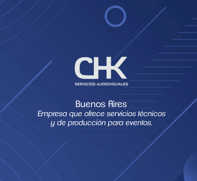 Página web de CHK Servicios Audiovisuales