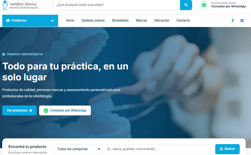 Tienda virtual vista en computadora